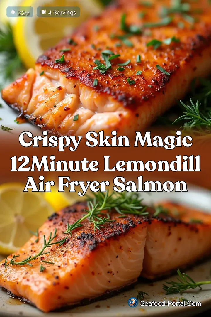 Crispy Skin Magic 12Minute LemonDill Air Fryer Salmon