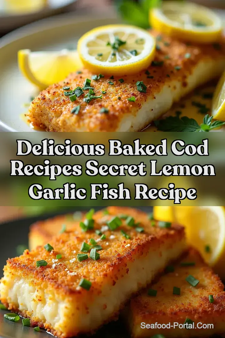Delicious Baked Cod Recipes Secret Lemon Garlic Fish Recipe