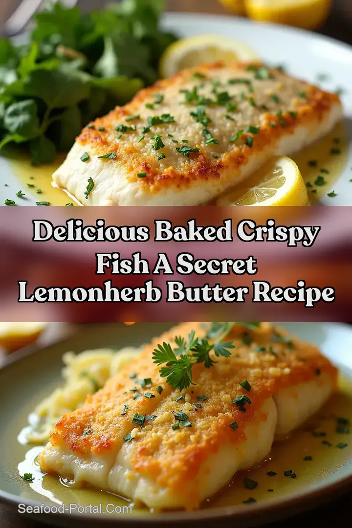 Delicious Baked Crispy Fish A Secret LemonHerb Butter Recipe