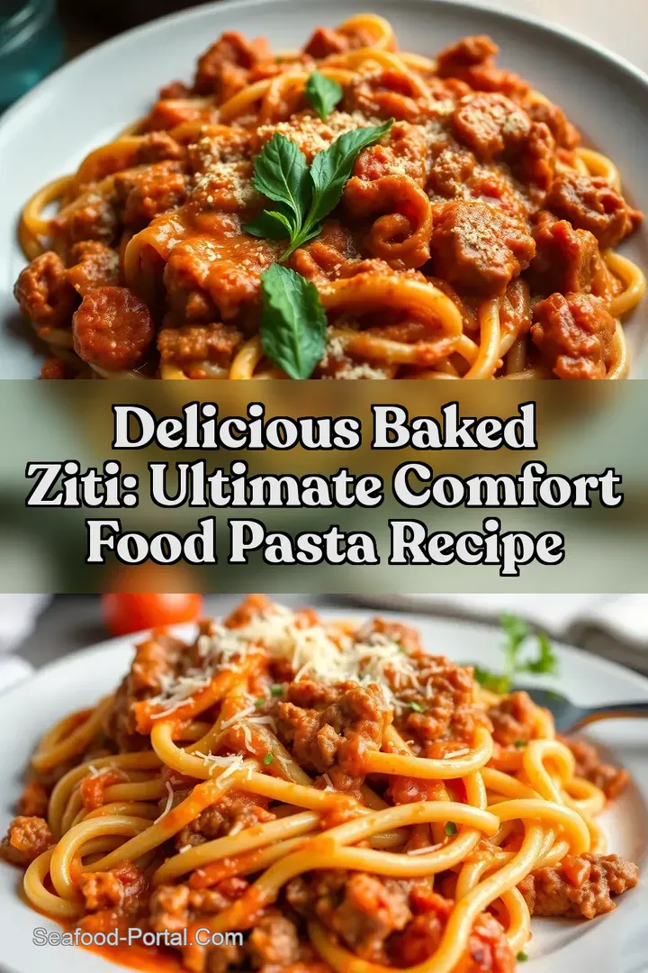Delicious Baked Ziti: Ultimate Comfort Food Pasta Recipe