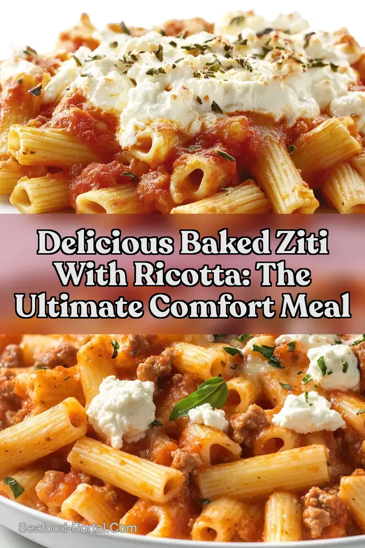 Delicious Baked Ziti With Ricotta: The Ultimate Comfort Meal