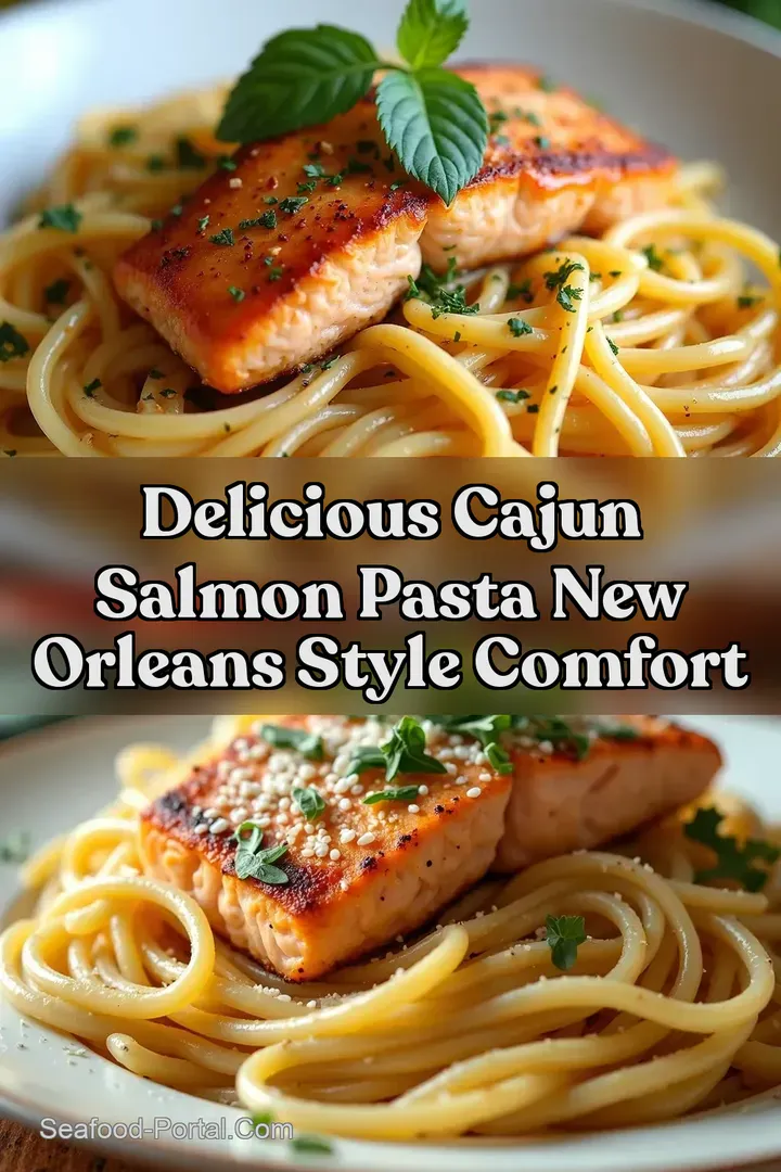 Delicious Cajun Salmon Pasta New Orleans Style Comfort