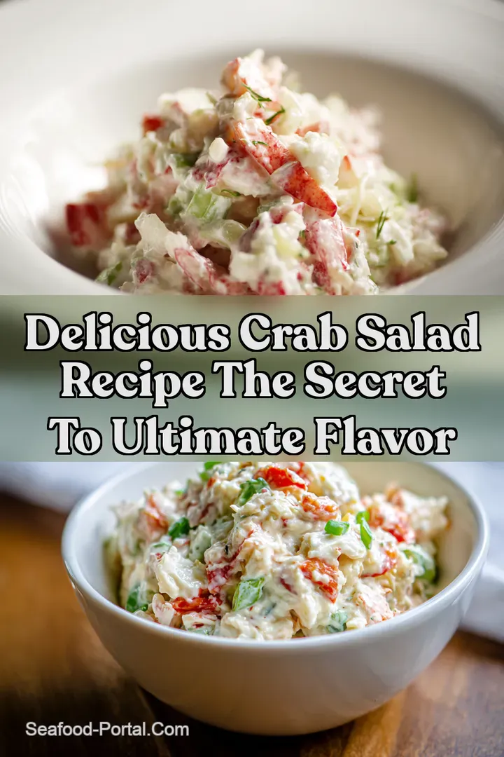 Delicious Crab Salad Recipe The Secret To Ultimate Flavor : PIN FOR LATER Delicious Crab Salad Recipe The Secret To Ultimate Flavor