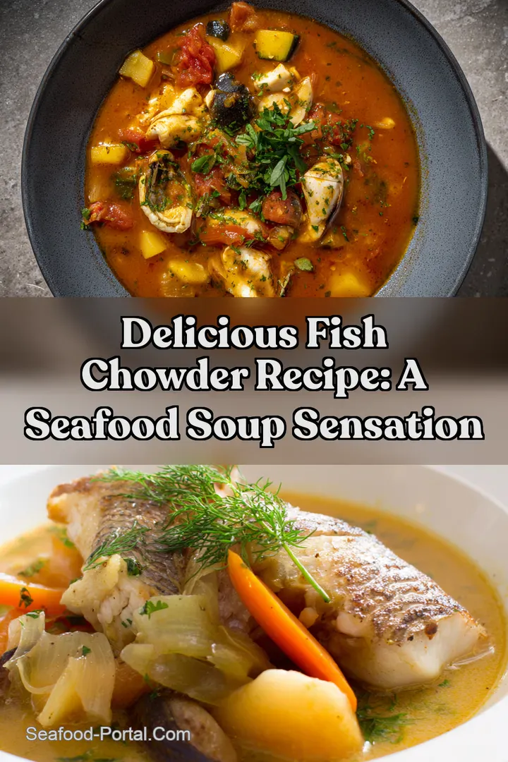 Delicious Fish Chowder Recipe: A Seafood Soup Sensation : PIN FOR LATER Delicious Fish Chowder Recipe: A Seafood Soup Sensation
