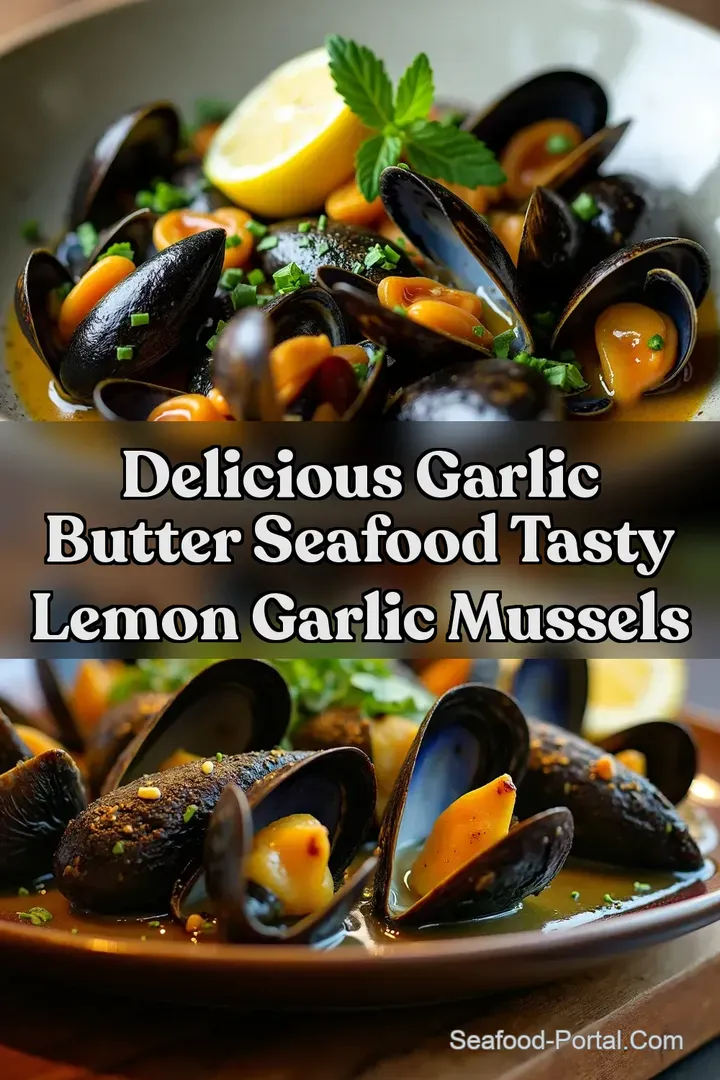 Delicious Garlic Butter Seafood Tasty Lemon Garlic Mussels