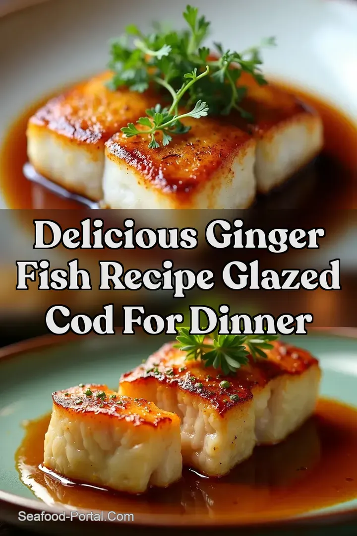 Delicious Ginger Fish Recipe Glazed Cod for Dinner