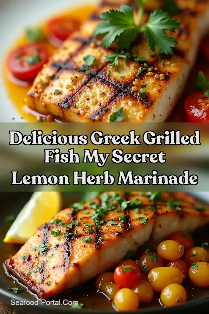 Delicious Greek Grilled Fish My Secret Lemon Herb Marinade