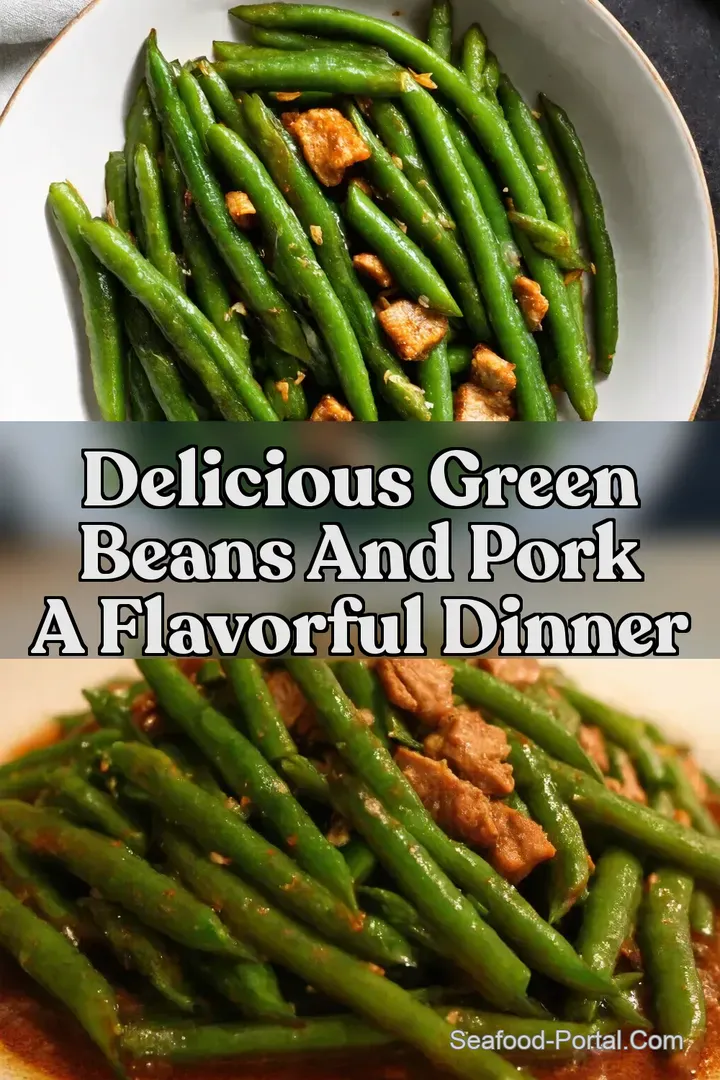 Delicious green beans and pork A Flavorful Dinner