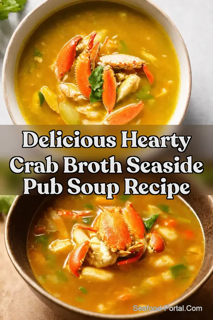 Delicious Hearty Crab Broth Seaside Pub Soup Recipe