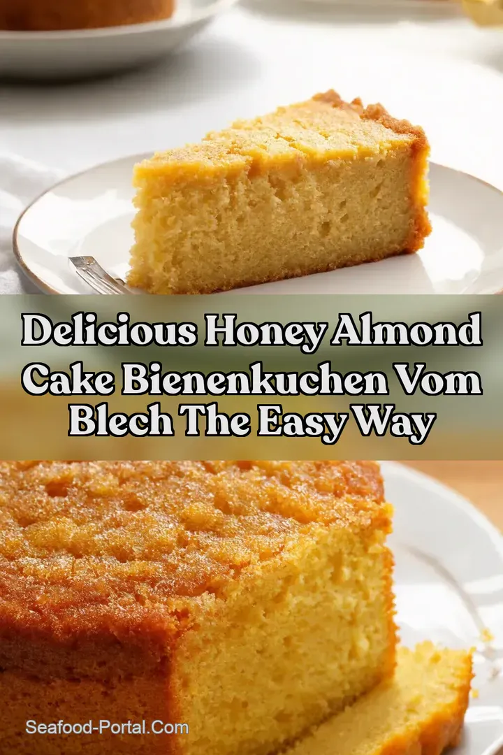 Delicious Honey Almond Cake Bienenkuchen vom Blech the Easy Way