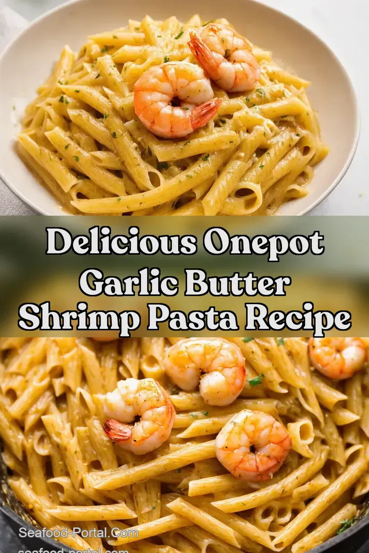 Delicious OnePot Garlic Butter Shrimp Pasta Recipe