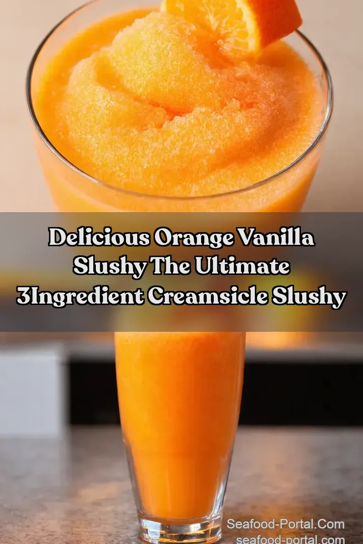 Delicious Orange Vanilla Slushy The Ultimate 3Ingredient Creamsicle Slushy