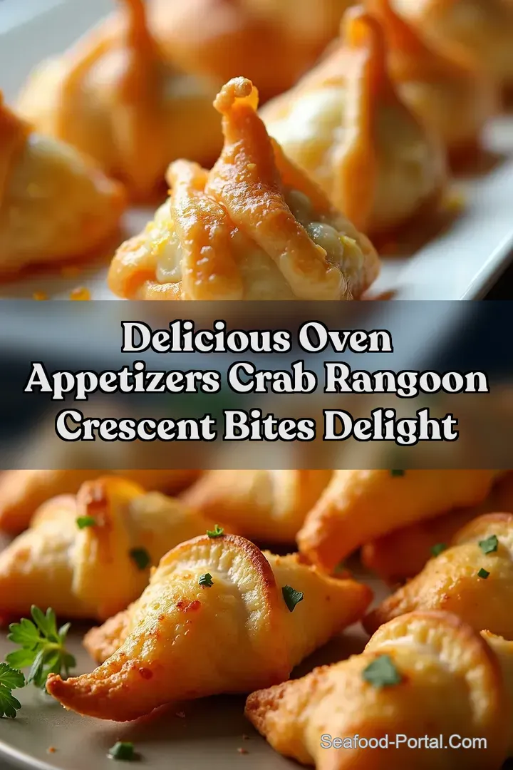 Delicious Oven Appetizers Crab Rangoon Crescent Bites Delight