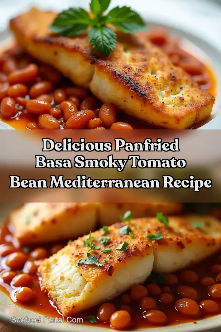 Delicious PanFried Basa Smoky Tomato Bean Mediterranean Recipe