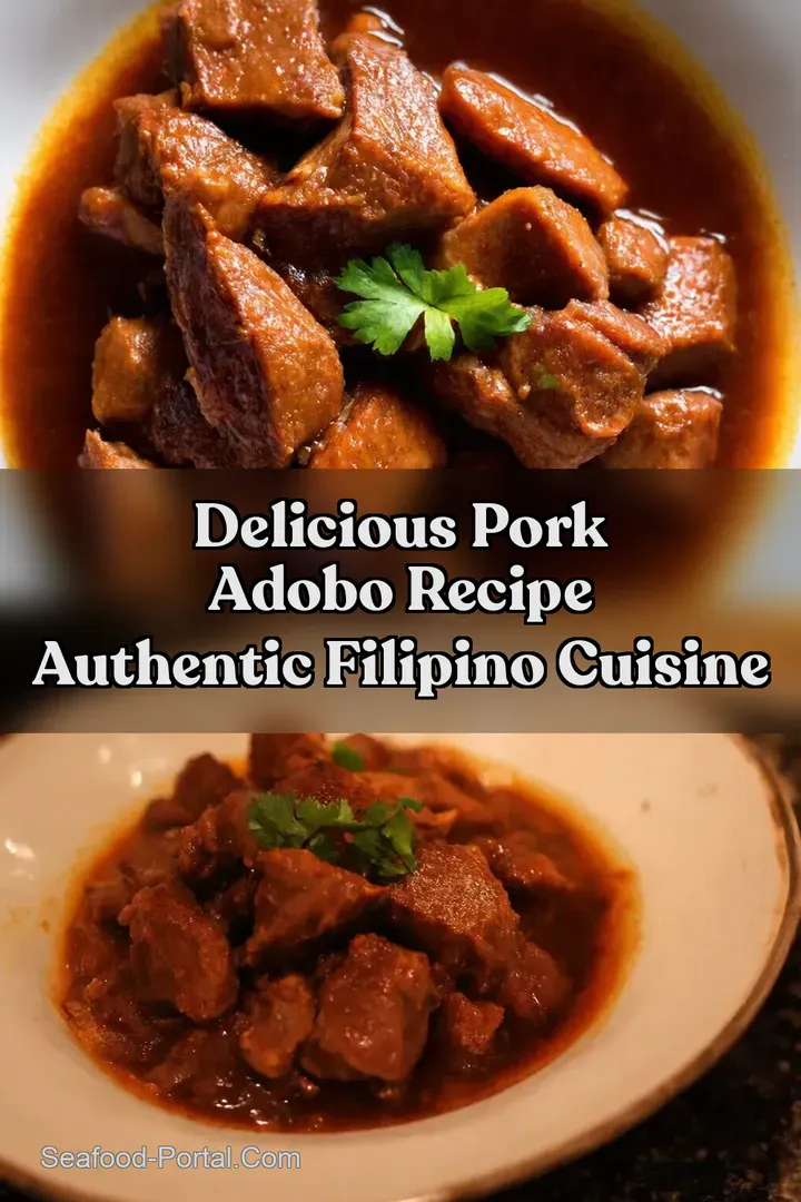 Delicious Pork Adobo Recipe Authentic Filipino Cuisine