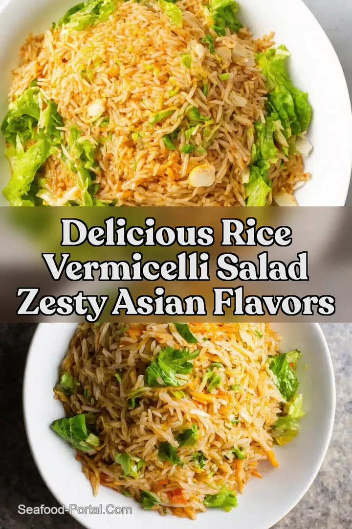 Delicious Rice Vermicelli Salad Zesty Asian Flavors
