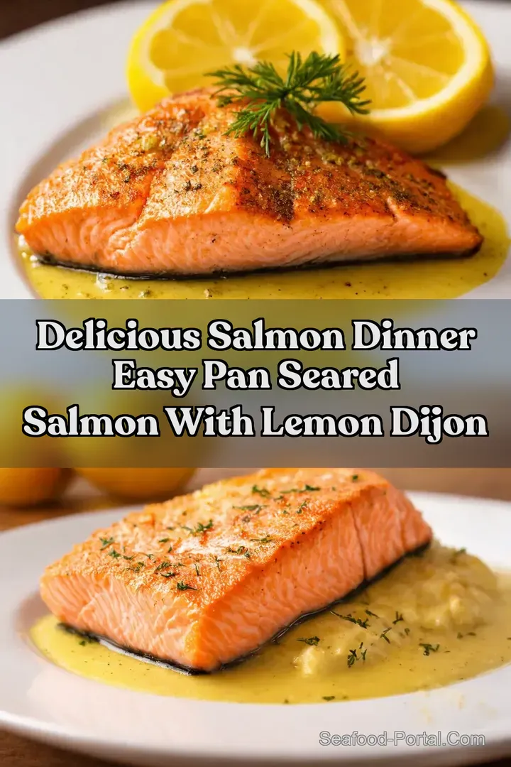 Delicious Salmon Dinner Easy Pan Seared Salmon with Lemon Dijon
