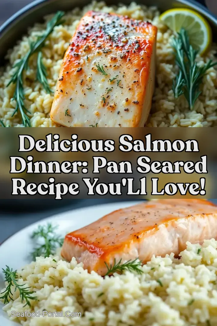 Delicious Salmon Dinner: Pan Seared Recipe You' ll Love! : PIN FOR LATER Delicious Salmon Dinner: Pan Seared Recipe You' ll Love!