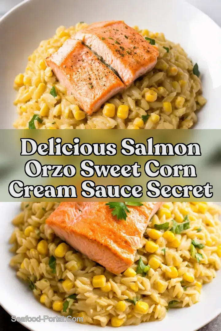Delicious Salmon Orzo Sweet Corn Cream Sauce Secret