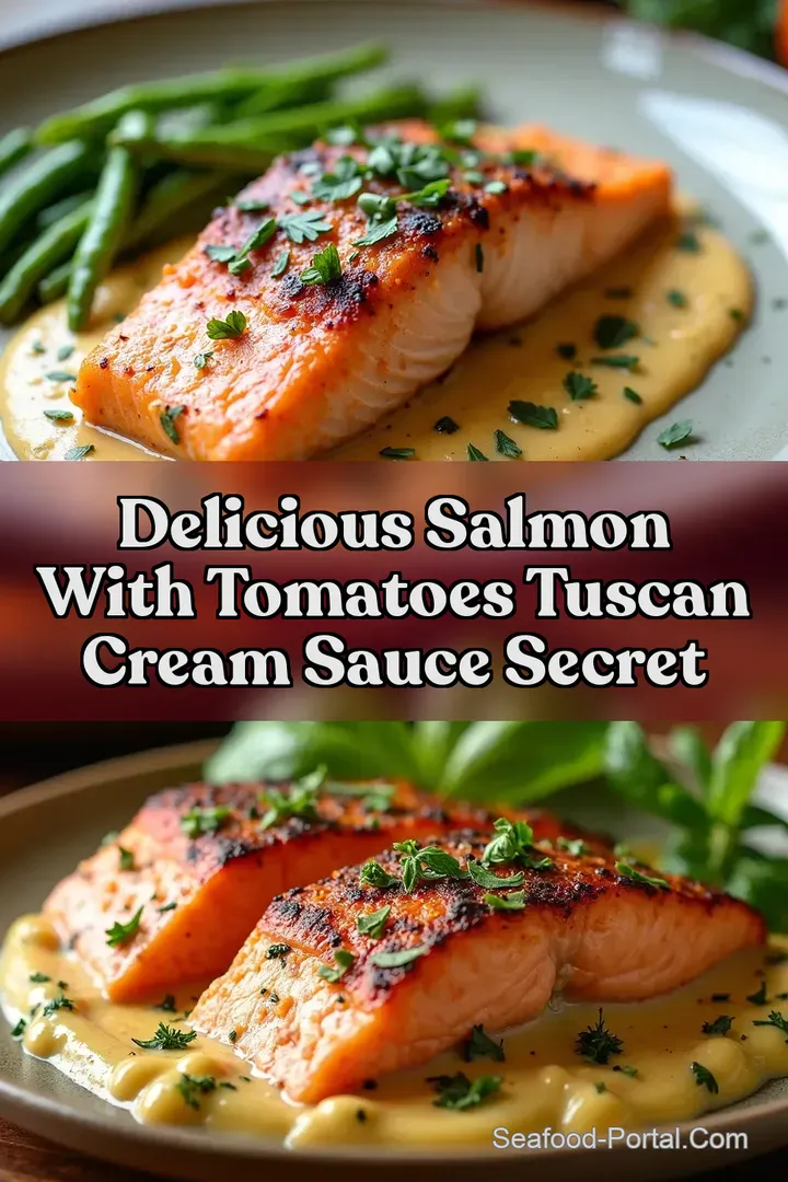 Delicious Salmon With Tomatoes Tuscan Cream Sauce Secret