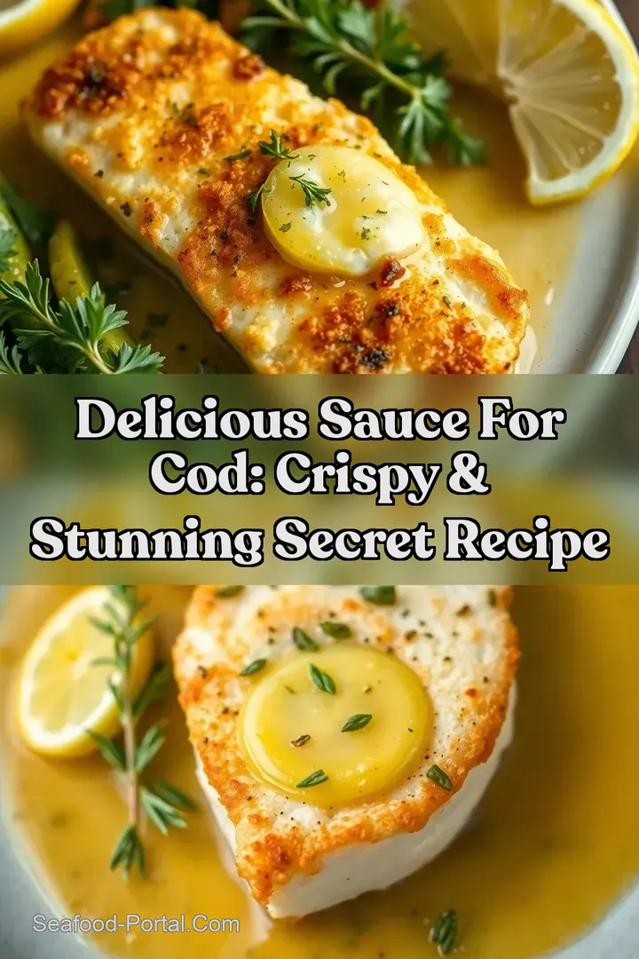 Delicious Sauce For Cod: Crispy & Stunning Secret Recipe : PIN FOR LATER Delicious Sauce For Cod: Crispy & Stunning Secret Recipe