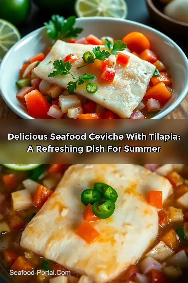 Delicious Seafood Ceviche with Tilapia: A Refreshing Dish for Summer