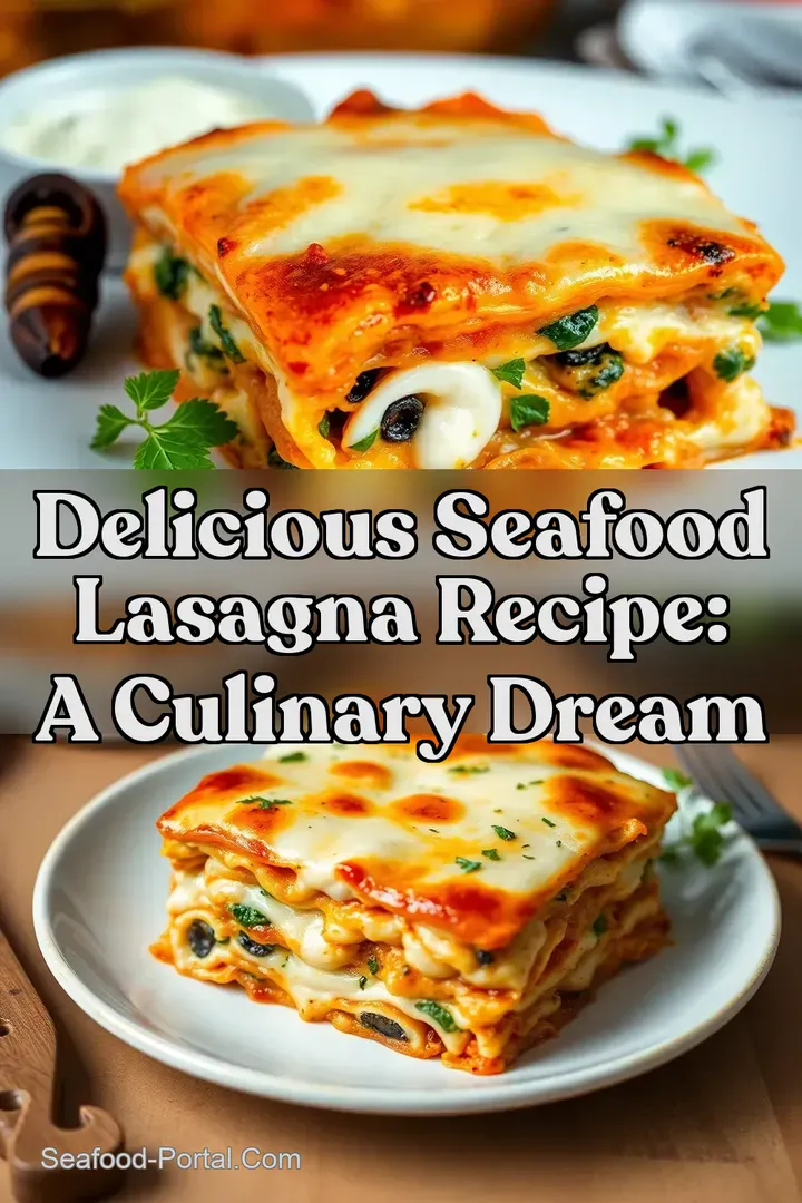 Delicious Seafood Lasagna Recipe: A Culinary Dream : PIN FOR LATER Delicious Seafood Lasagna Recipe: A Culinary Dream