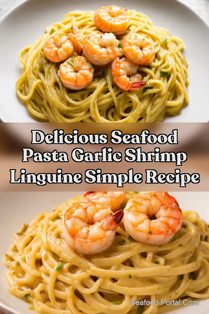 Delicious Seafood Pasta Garlic Shrimp Linguine Simple Recipe