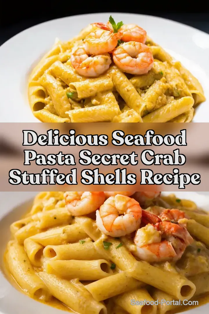 Delicious Seafood Pasta Secret Crab Stuffed Shells Recipe