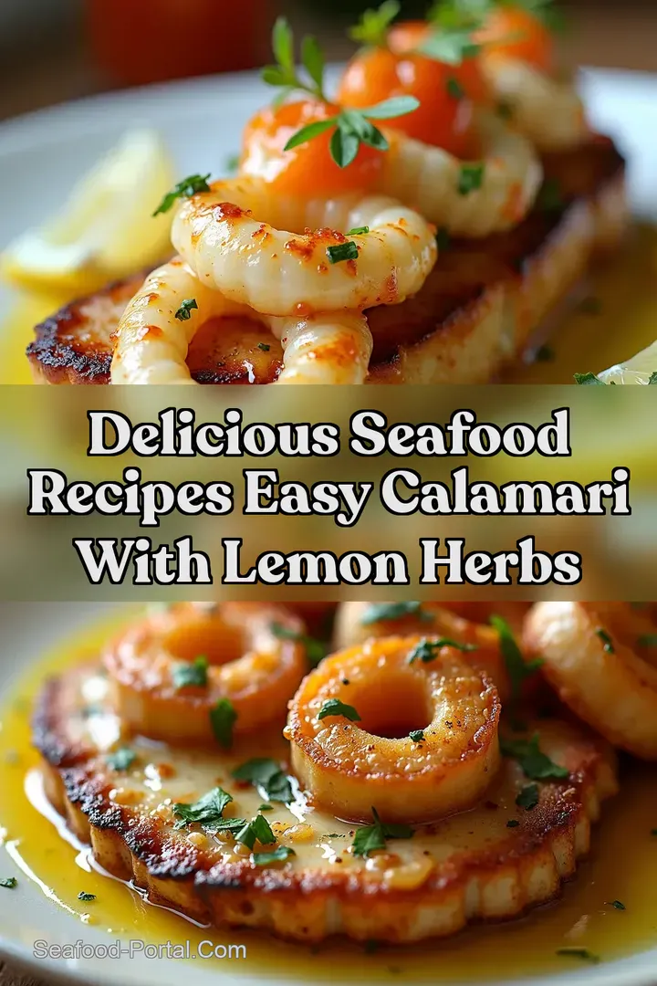 Delicious Seafood Recipes Easy Calamari with Lemon Herbs