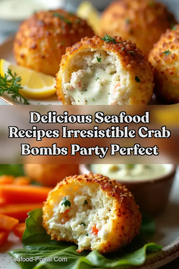 Delicious Seafood Recipes Irresistible Crab Bombs Party Perfect