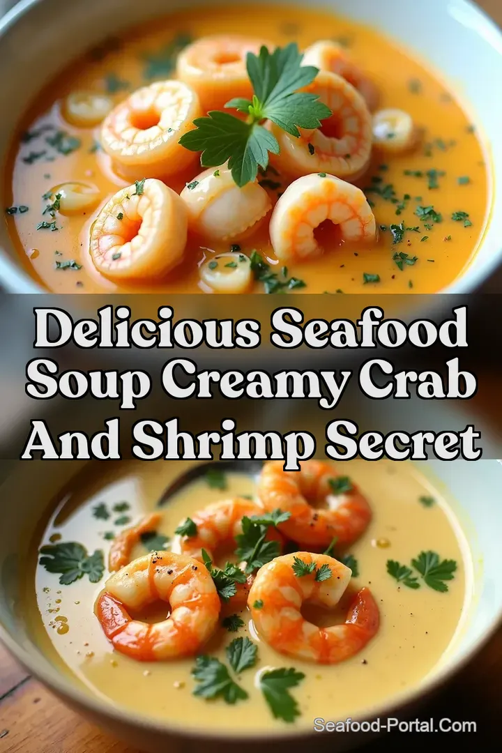 Delicious Seafood Soup Creamy Crab and Shrimp Secret