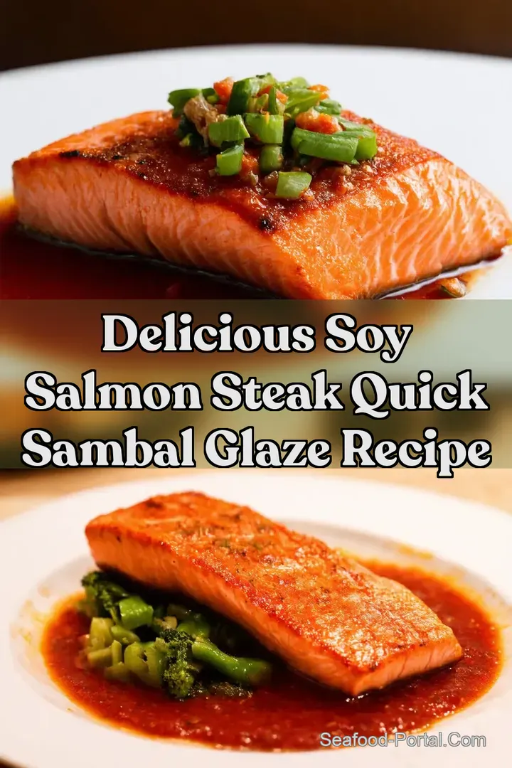 Delicious Soy Salmon Steak Quick Sambal Glaze Recipe