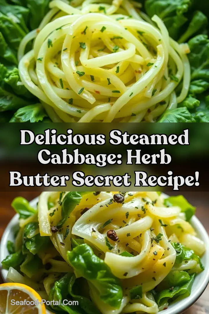 Delicious Steamed Cabbage: Herb Butter Secret Recipe! : PIN FOR LATER Delicious Steamed Cabbage: Herb Butter Secret Recipe!