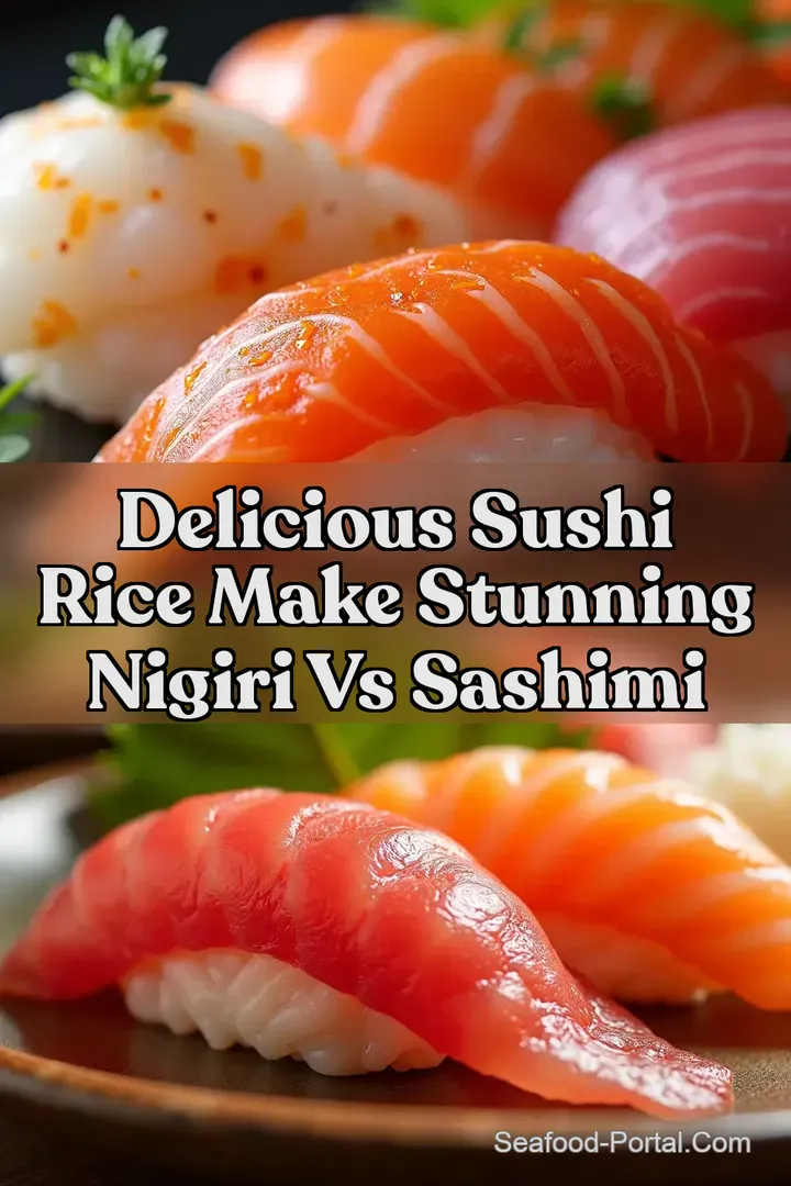 Delicious Sushi Rice Make Stunning Nigiri vs Sashimi
