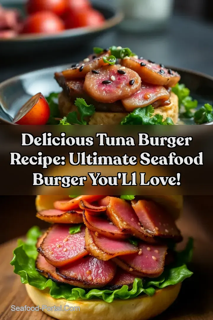 Delicious tuna burger recipe: Ultimate Seafood Burger You ll Love!