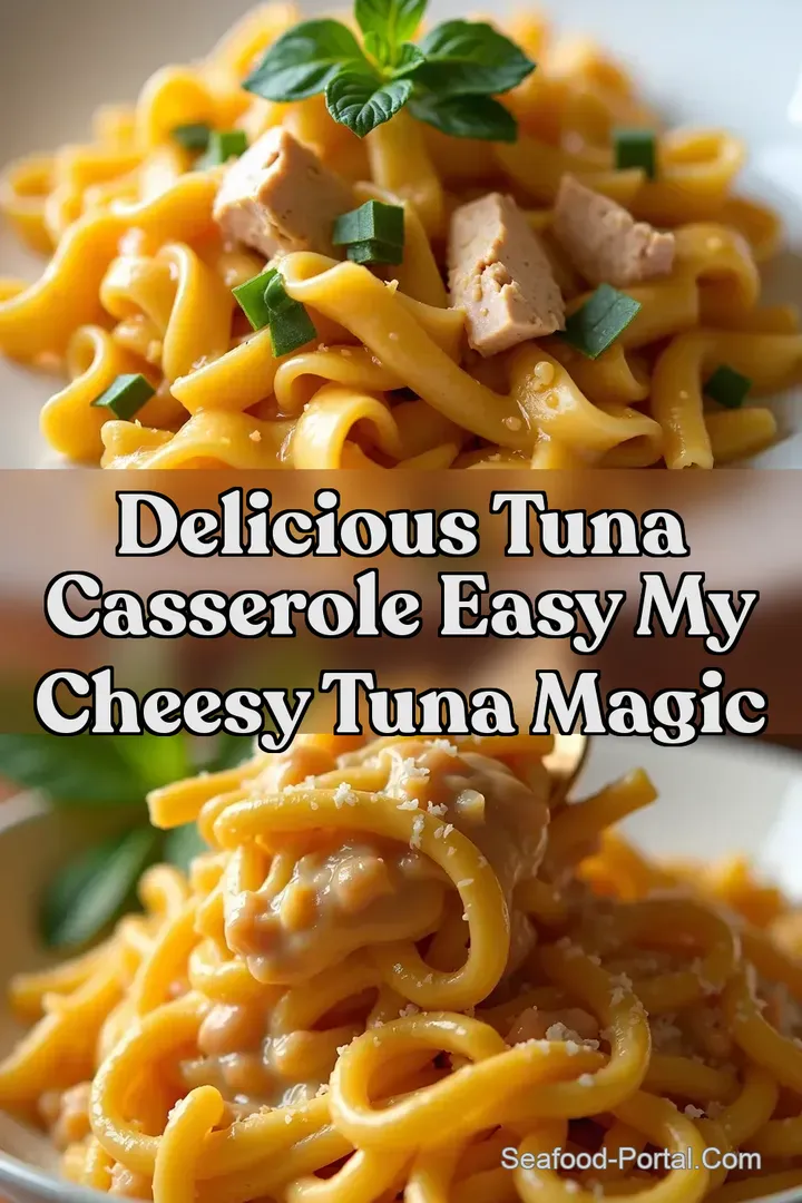 Delicious Tuna Casserole Easy My Cheesy Tuna Magic