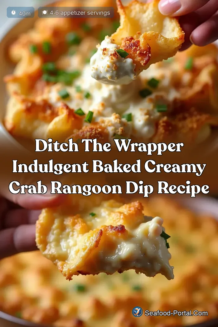 Ditch the Wrapper Indulgent Baked Creamy Crab Rangoon Dip Recipe