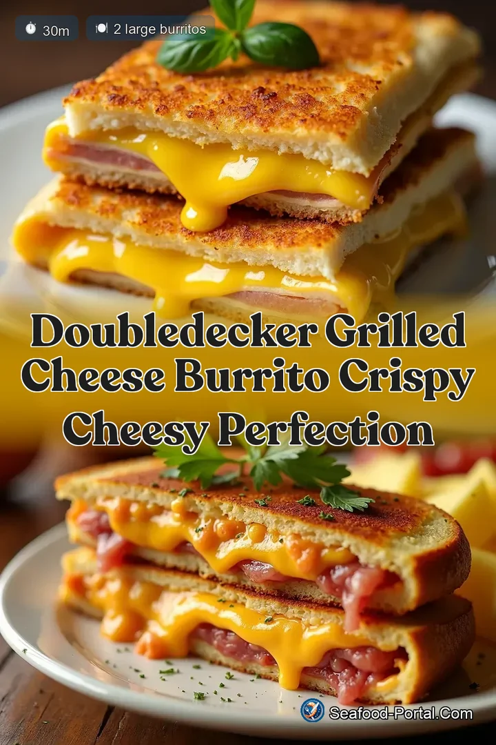 DoubleDecker Grilled Cheese Burrito Crispy Cheesy Perfection