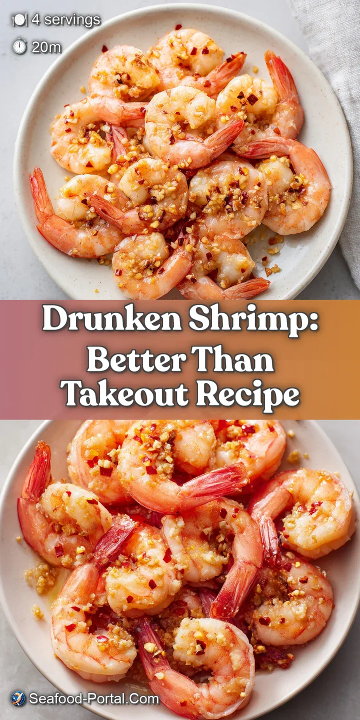 Macro shot of a plump, juicy shrimp dripping with a rich, amber-colored glaze and tiny specks of crushed red pepper.