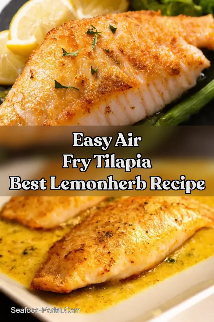 Easy Air Fry Tilapia Best LemonHerb Recipe