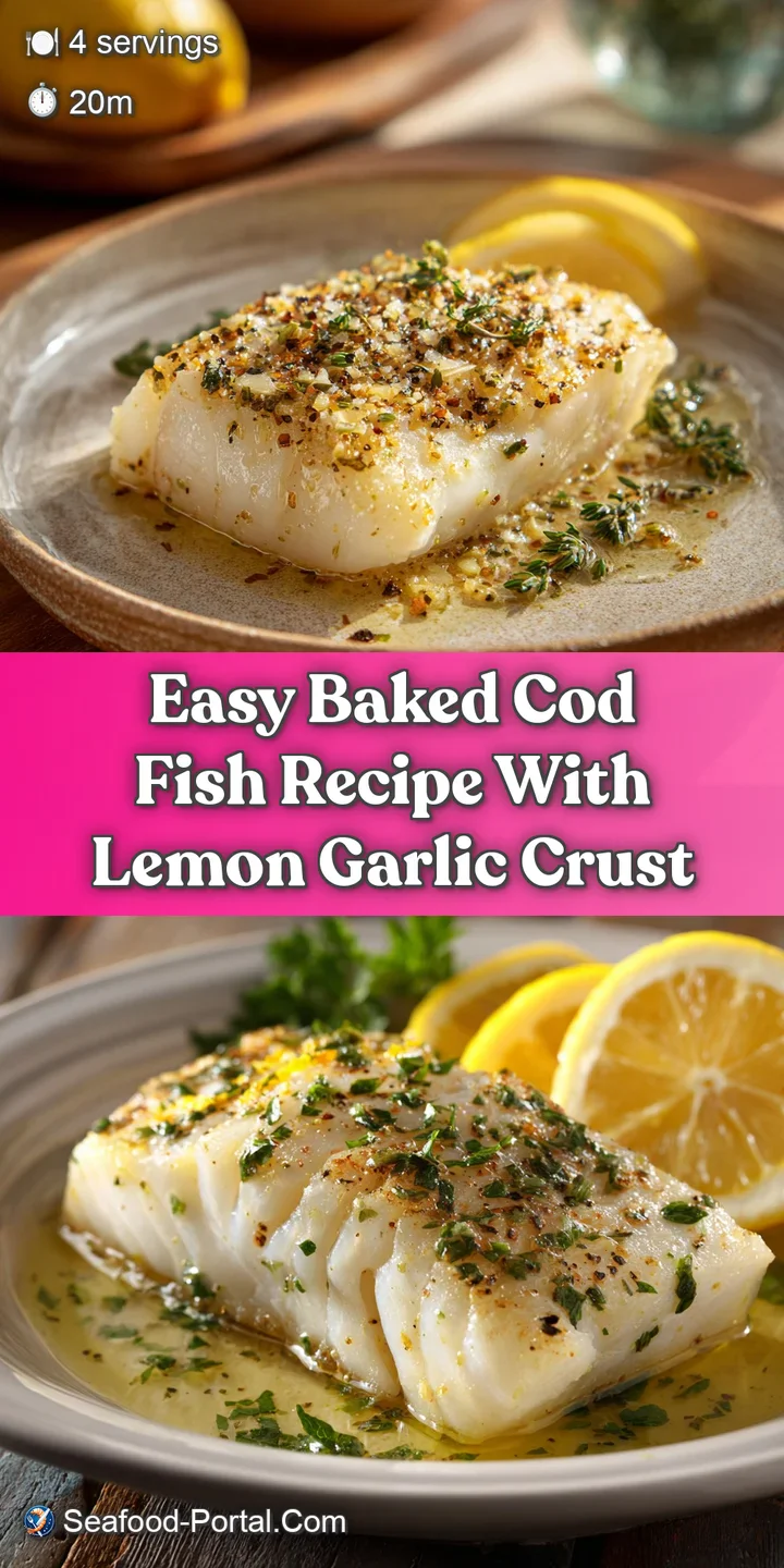 Close-up of tender, white cod baked with bright lemon. See the steam rising, promising a flavorful and healthy meal.