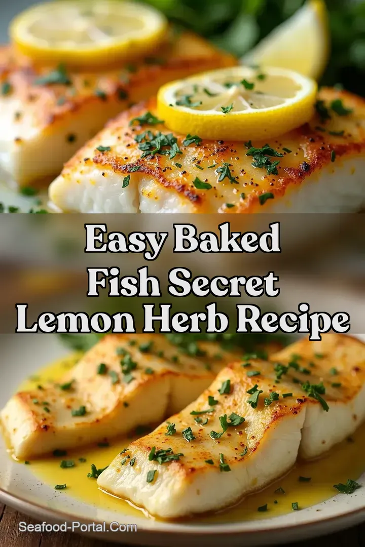 Easy Baked Fish Secret Lemon Herb Recipe