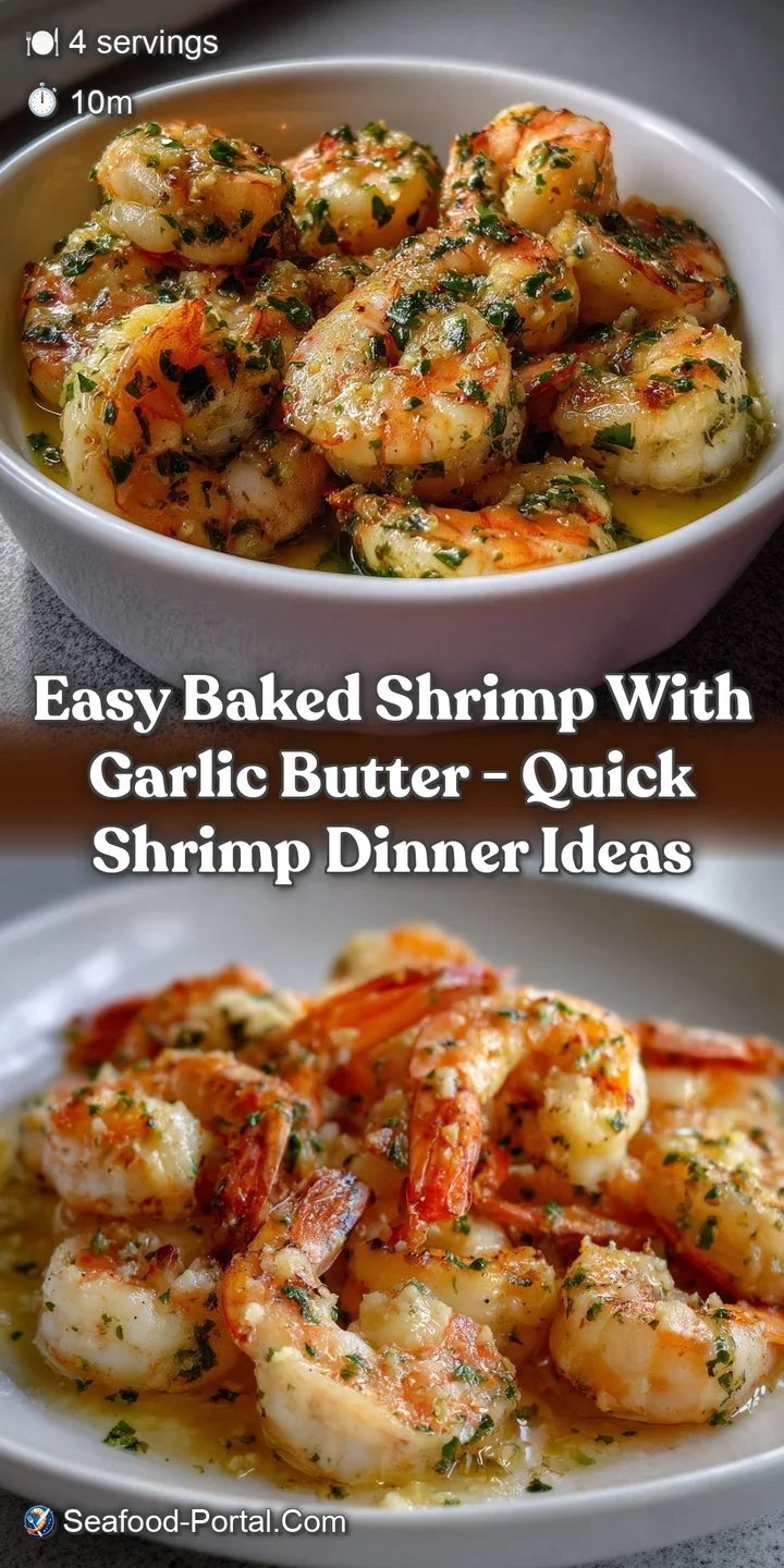 Easy Baked Shrimp with Garlic Butter - Quick Shrimp Dinner Ideas