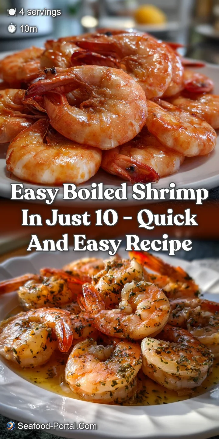 Easy Boiled Shrimp in Just 10 - Quick and Easy Recipe