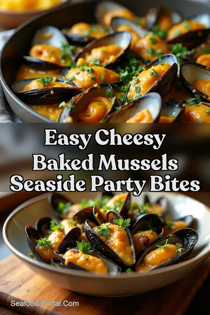 Easy Cheesy Baked Mussels Seaside Party Bites