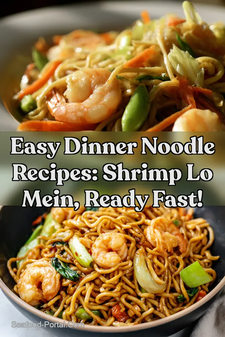 Easy Dinner Noodle Recipes: Shrimp Lo Mein Ready Fast! : PIN FOR LATER Easy Dinner Noodle Recipes: Shrimp Lo Mein Ready Fast!