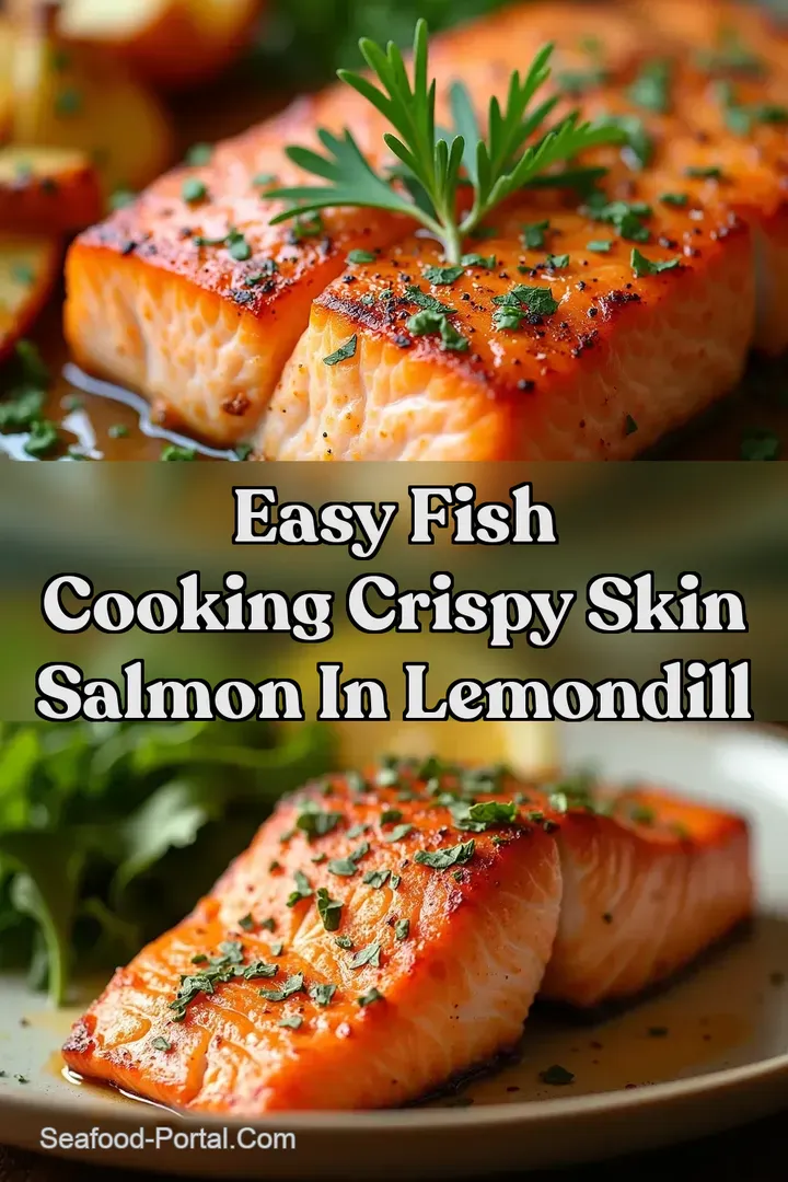 Easy Fish Cooking Crispy Skin Salmon In LemonDill