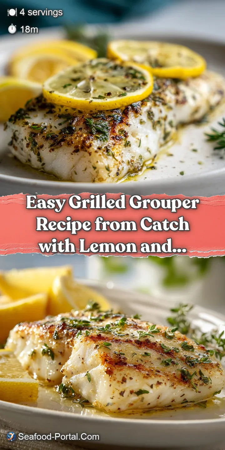 Close-up of flaky, tender grilled grouper, showcasing its moist texture and slightly browned edges, promising a delicious ...