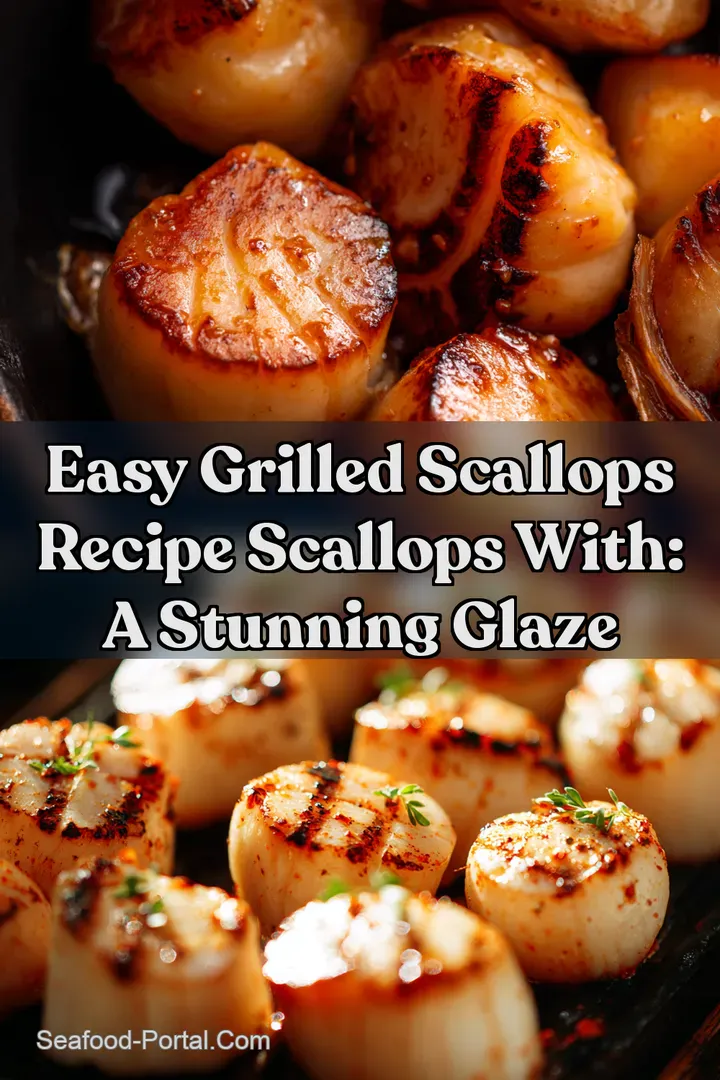 Easy Grilled Scallops recipe Scallops with: A Stunning Glaze : PIN FOR LATER Easy Grilled Scallops recipe Scallops with: A Stunning Glaze